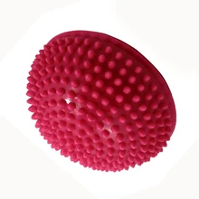 Мяч для йоги физический фитнес прибор мяч для тренировки баланса точечный массаж шаговые камни сферы для балансировки прибор для занятия йогой розовый