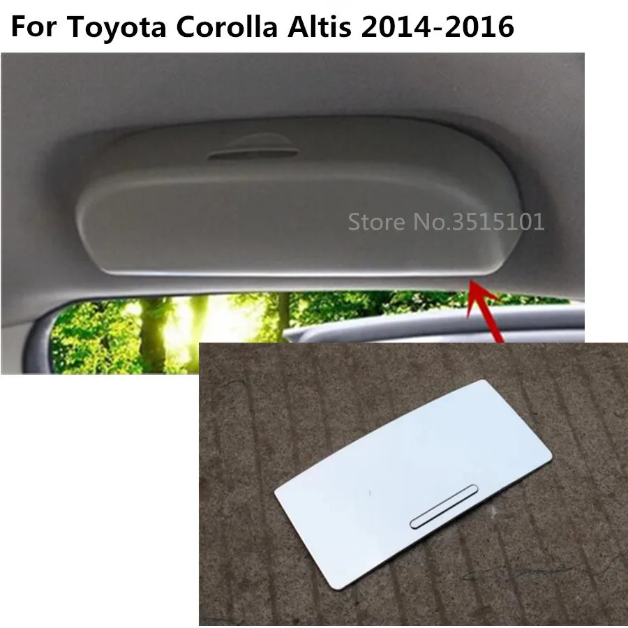font b Car b font stick cover stainless steel trim frame lamp box Glasses case