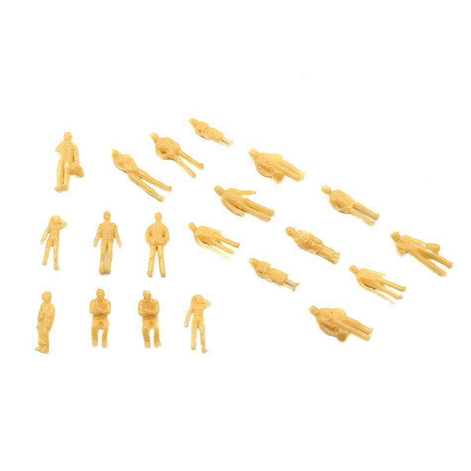 Миниатюрная модель куклы 1/150 масштаб кожи характер кожи 100 штук миниатюрный пейзаж ABS пластик макет здания