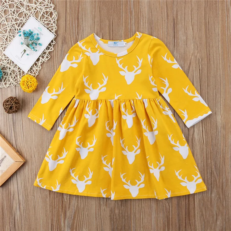 Baby Girls Dress Animal Appliques Cotton Vestidos Christmas Dress Princess Costume for Kids Clothes Long Sleeve Children Dresses Baby Girls Dress Animal Appliques Cotton Vestidos Christmas Dress Princess Costume for Kids Clothes Long Sleeve Children Dresses