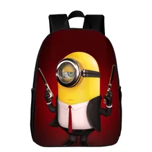 Hot Sale Polyester 16 Inches Printing Hero Cartoon Black Kids Baby School Bags for Teenagers Girls