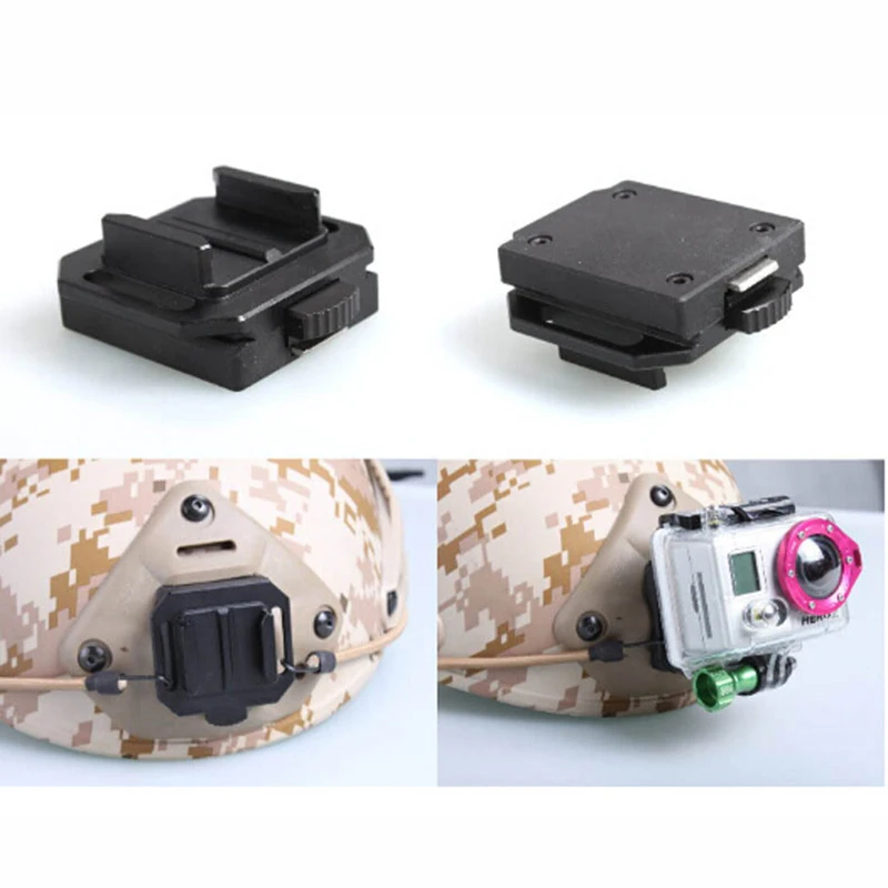 Алюминиевый Тактический шлем NVG крепление для Gopro Hero 7/6/5/4/3 + XiaoMi Yi 4K EKEN H9 SJCAM