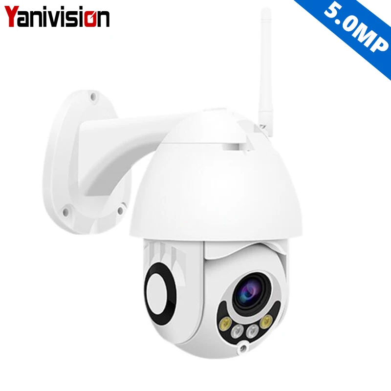 H.265 5MP 4X Zoom ONVIF Беспроводная PTZ наружная P2P купольная камера 3MP 2MP IP WiFi 1080P Детектор