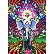 Lotus Elephant 5D Special Shaped Diamond Painting Embroidery Needlework Rhinestone Crystal Cross Craft Stitch Kit DIY elephant shaped peeler