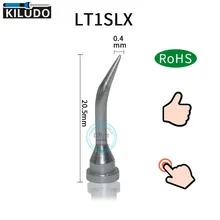Kiludo 5 pcs LT1SLX LF için soldeirng Weller WSP80 Lehim 0.4mm Istasyonu Demir Ucu WSD81