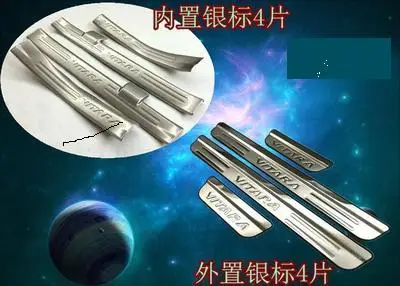 

304 stainless steel Upgrade the installation of an external built Scuff Plate / Door Sill for 2016 Suzuki Vitara car styling