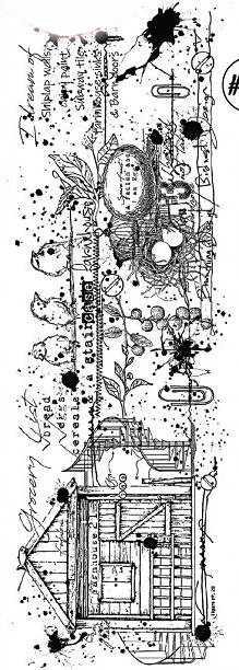 

House /Birds Transparent Clear Silicone Stamp Seal DIY Scrapbooking photo Album Decorative Clear Stamp W1668