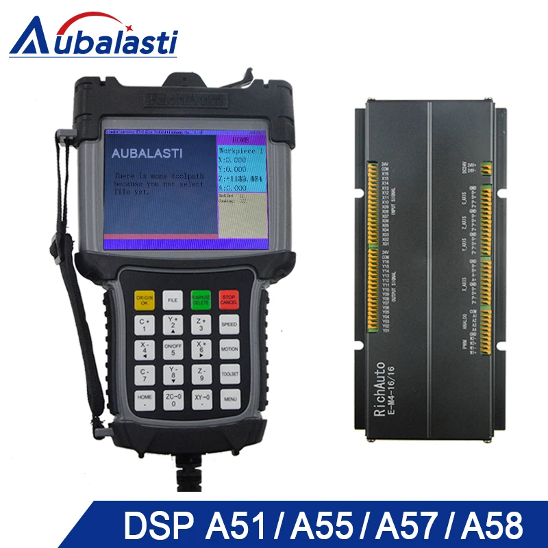 

Free Shipping 5inch Multi-color CNC Router Controller DSP A51 A57 A58 CNC Router DSP 3-axis 4-axis Linkage Support ATC Cylinder