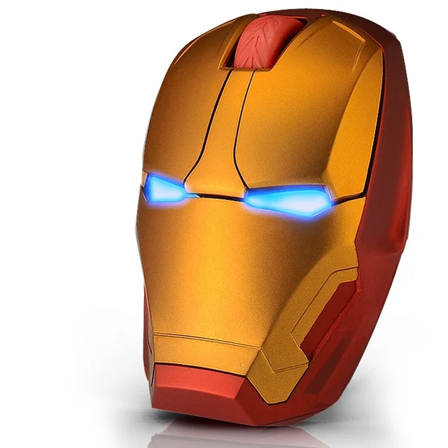 2016 Hot Iron Man Wireless Gaming Mouse Optical The Avengers Computer