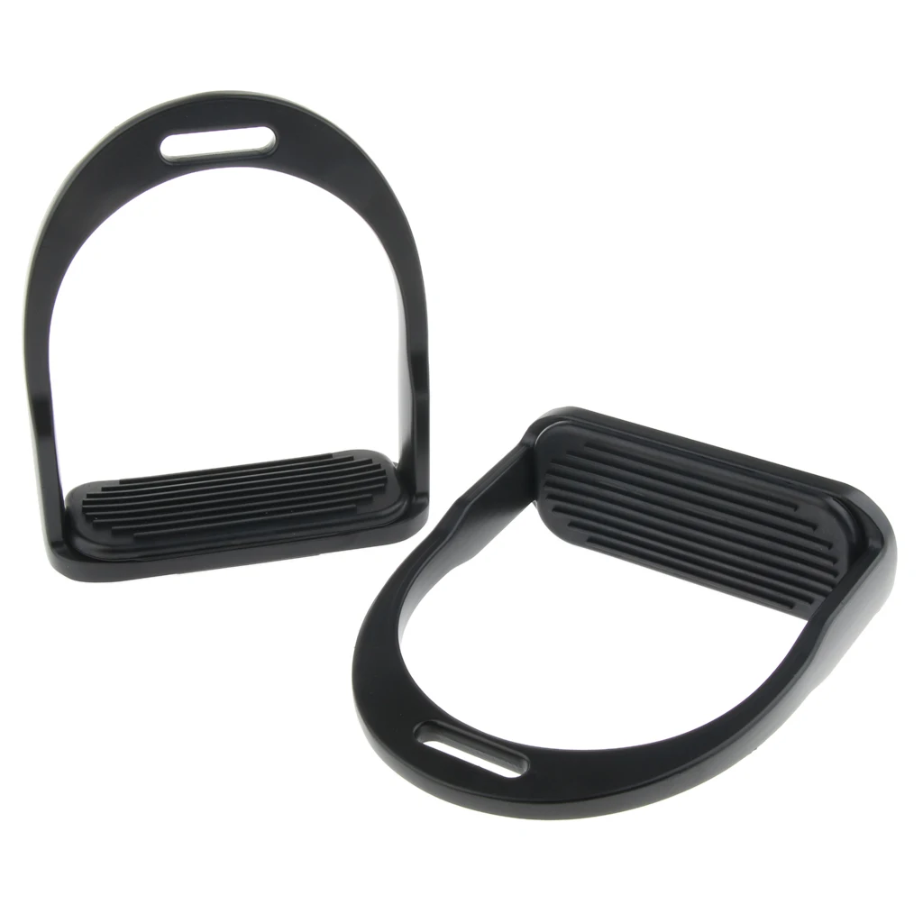 2019 2 Pairs Horse Saddle Aluminum Western Stirrups Tread Tack Men Women Riding Horse Riding Stirrups Body Protectors