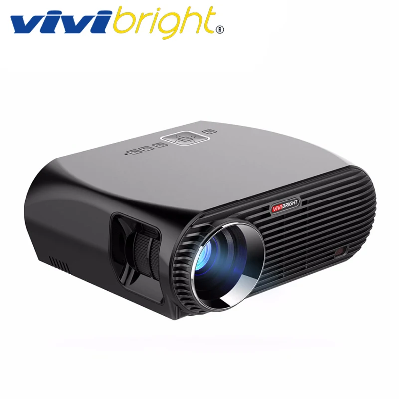 VIVIBRIGHT Android 6.0.1 LED Projector GP100 UP. 1280x800 Resolution 3200 Lumens Built-in WIFI Bluetooth, DLAN Miracast Airplay