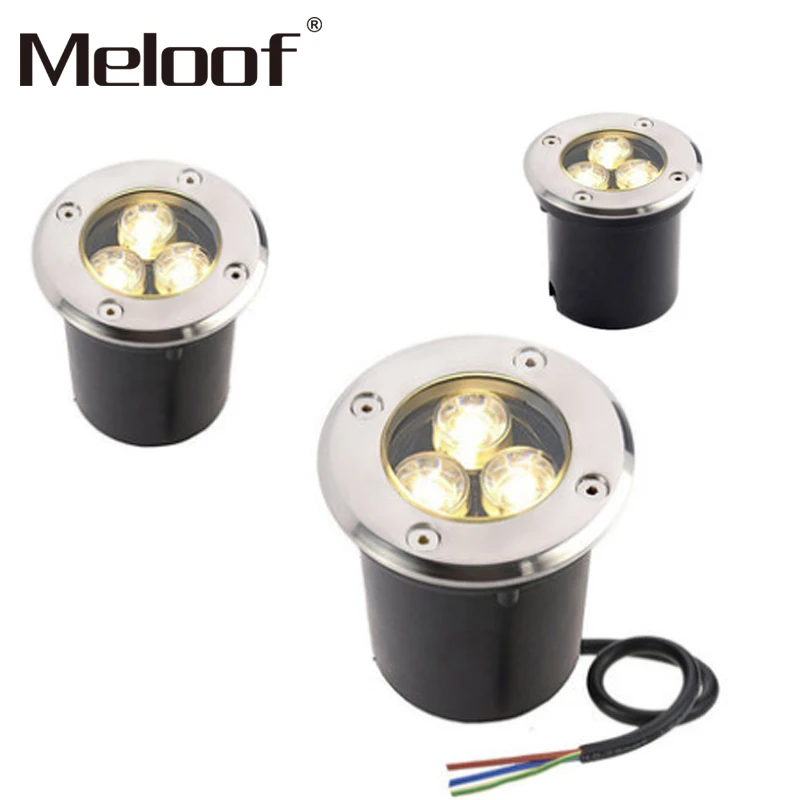 NEW 3W/6W/7W/9W/12W/15W LED Outdoor Ground Garden Floor RGB Underground Buried Lamp Spot Landscape Light AC 85-265V IP67