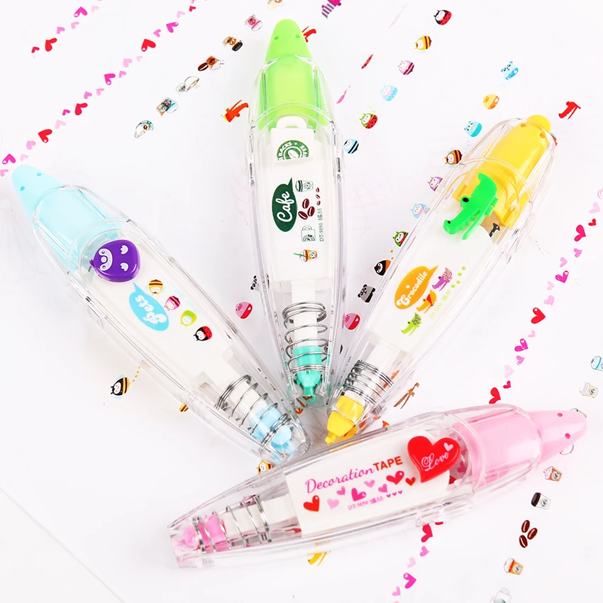 

1 PC Korea Stationery Cute Novelty Decorative Correction Tape Correction Fluid School & Office Supply