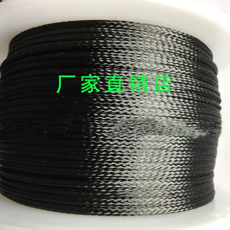 Free shipping 10M 3k carbon fiber cable sleeve braid 2MM-30MM Hollow conductive tape Wire shielding sleeve