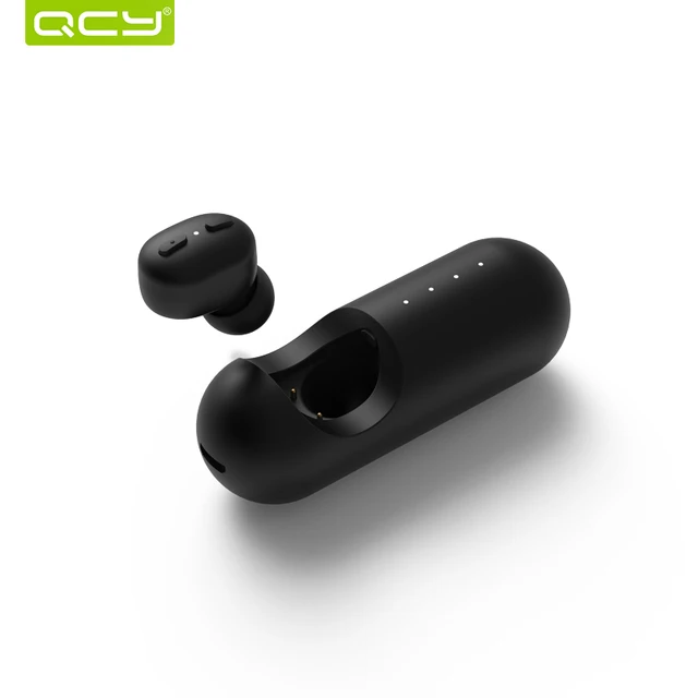 QCY Mini1 Bluetooth наушники беспроводные наушники Невидимый бизнес-наушники Моно канала вкладыши и зарядный чехол с микрофоном