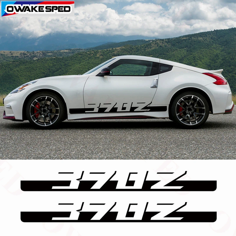 Спортивная наклейка в полоску для Nissan 370Z на боковую дверь автомобиля корпус