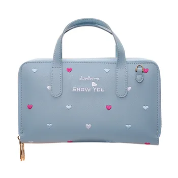 

Women Messenger Bags Heart Shaped Embroidery Design Handbag Ladies Shoulder Bag Female Purse Womans Bags Brand Designers 2019