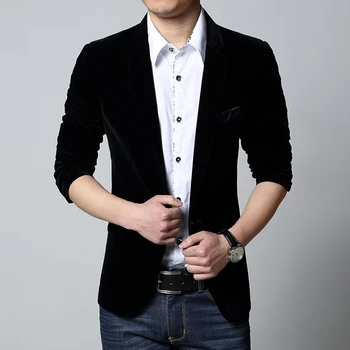 

NEW Fashion British's Style Brand casual Blazer Slim Fit Spring autumn Mens suit jacket male Blazers high quality coat Plus Size