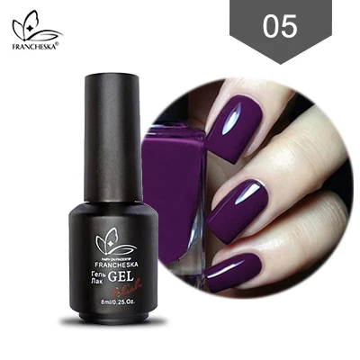 Francheska color01-36 Гель-лак для ногтей замачиваемый Гель-лак для ногтей unha nail art gellak nagels spulletjes lakiery hybrydowe лак - Цвет: Francheska 005