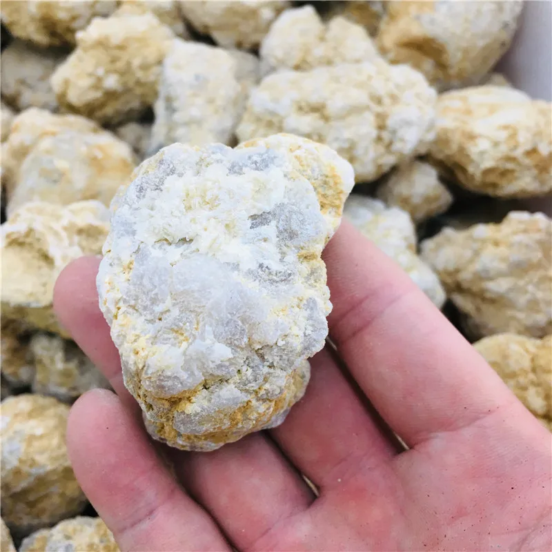 Natural unopened agate geode Rock Agate crystal stone Teaching specimen 5
