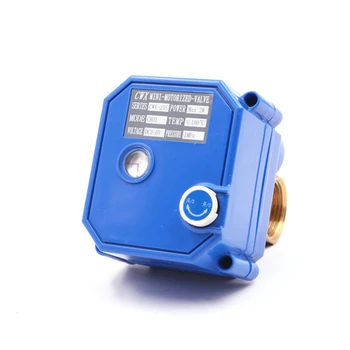 

DC3-6V DC12V CR02 CWX-25S mini two way brass motorized ball valve electric actuator