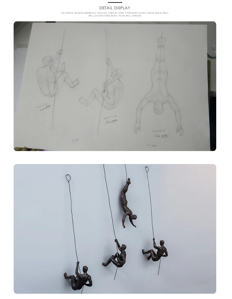 Aqumotic подвесные фигурки для альпинизма, скалолазание, для спорта на открытом воздухе, для спальни, декор для учебы, украшение, 3D, мускулистый человек, веревка, украшение, дача
