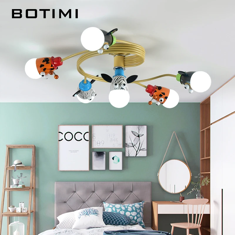 

BOTIMI Kids LED Ceiling lights For Children Room Cartoon Ceiling Lamp de techo Indoor Decor Boys Lighting Cute Girls Lightings