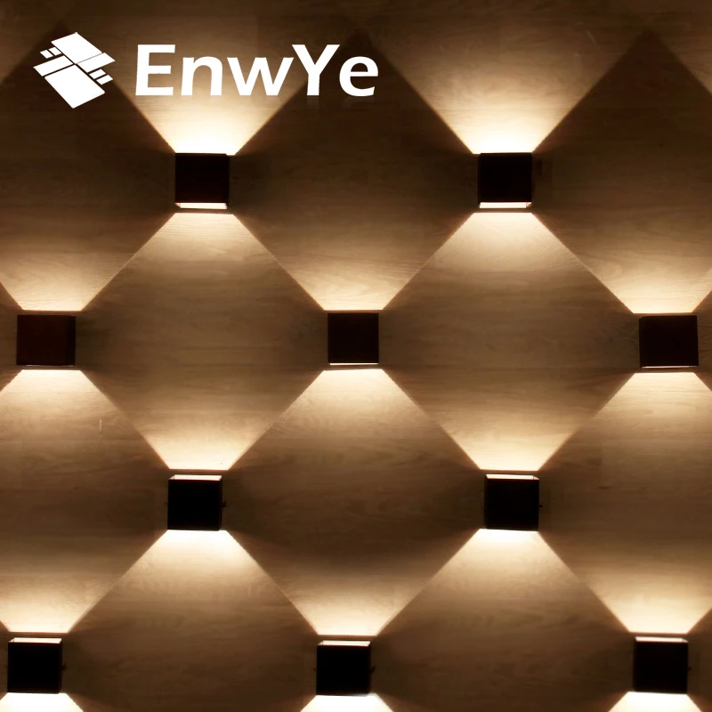 

EnwYe BD74 6W LED Indoor Wall Lamp AC 220V Bedside Cabinet Bedroom Wall Lamp arts for Modern Home Lighting Aluminum Wall Lamp