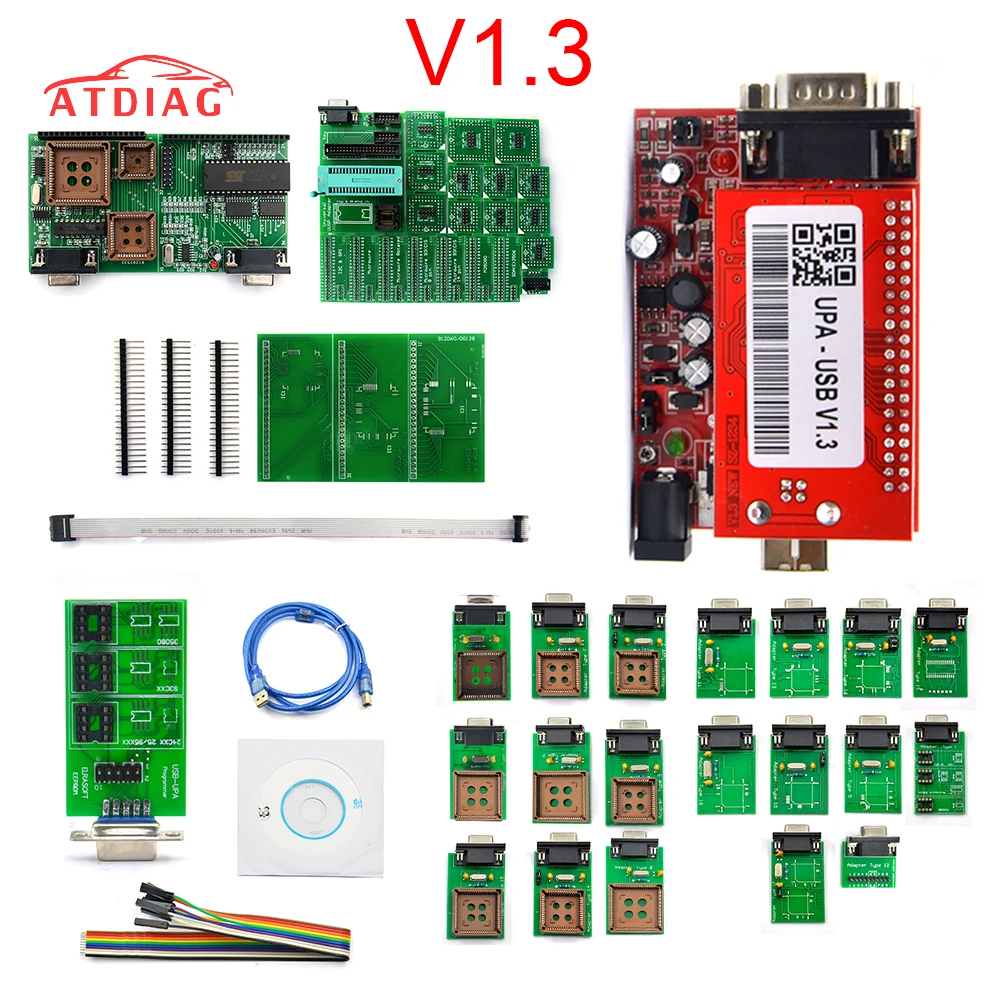 

2019 Hot selling UPA-USB UPA USB UPAUSB Programmer With Full Adaptors V1.3 ECU Chip Tunning OBD2 Diagnostic Tool