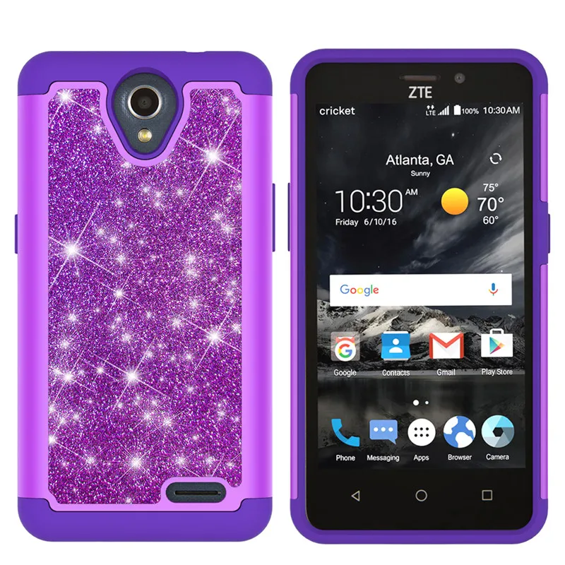 TopArmor с сияющими Блестками Блестящие телефон наклейки для zte N9136  престиж 2 Prelude плюс 2 в 1 мягкий силиконовый + PC крышка телефон случаях  - купить по выгодной цене | AliExpress