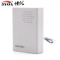 Sonnette de porte avec fil électronique, batterie câblée, ding-dong, sèche ou se connecte à deux Types 12V 5