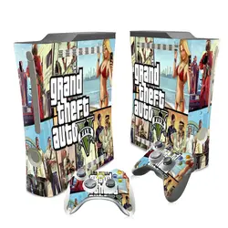 Grand Theft Auto V GTA 5 кожи Стикеры наклейка для Xbox 360 консоли и контроллеры защитные наклейки для Xbox360 винил