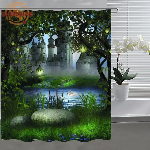 fairy tale Dream fantasy Shower Curtain Modern Eco friendly Fabric