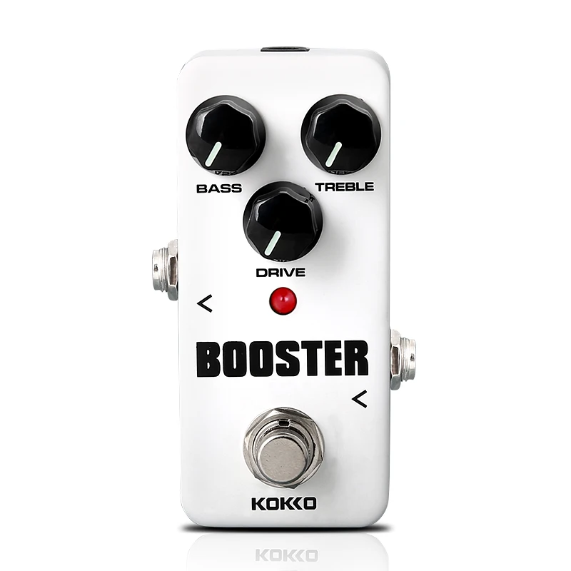 KOKKO мини-педаль для гитарного эффекта овердрайв Guitarra Overdrive Booster высокомощная трубка гитара двухсегментный эквалайзер эффект устройство FBS-2 - Цвет: Booster