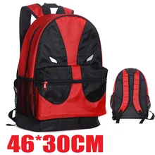 Горячая фильм периферийные устройства Дэдпул Маска шаблон красный и черный цвет рюкзак AB165