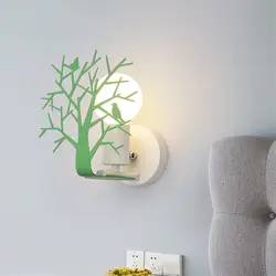 Nordic дерево светодиодный настенный светильник для деко Современные настенные прикроватные освещение для чтения бра деревянная настенная