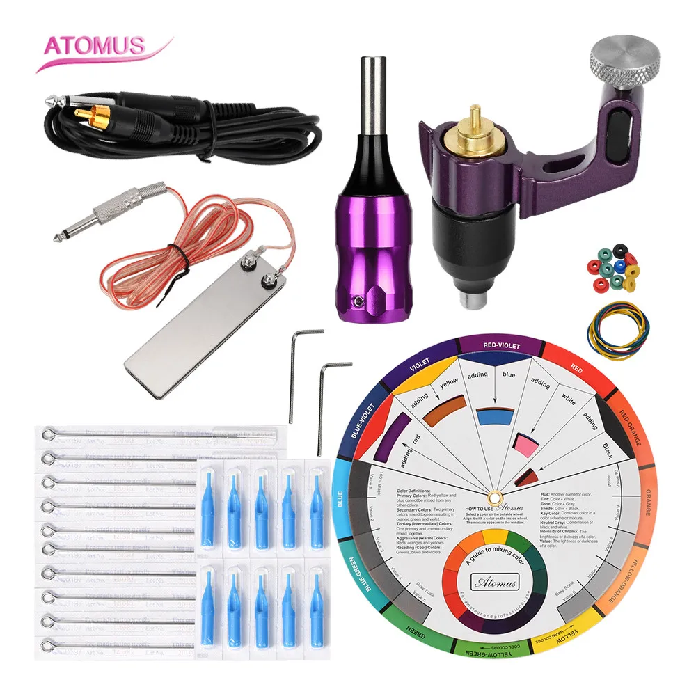 

Principiante Para Tatuagem Fontes Equipamento Professional Kit Pedal Tattoo Ensemble A Tatouer Professionnelle Maquina Para Set