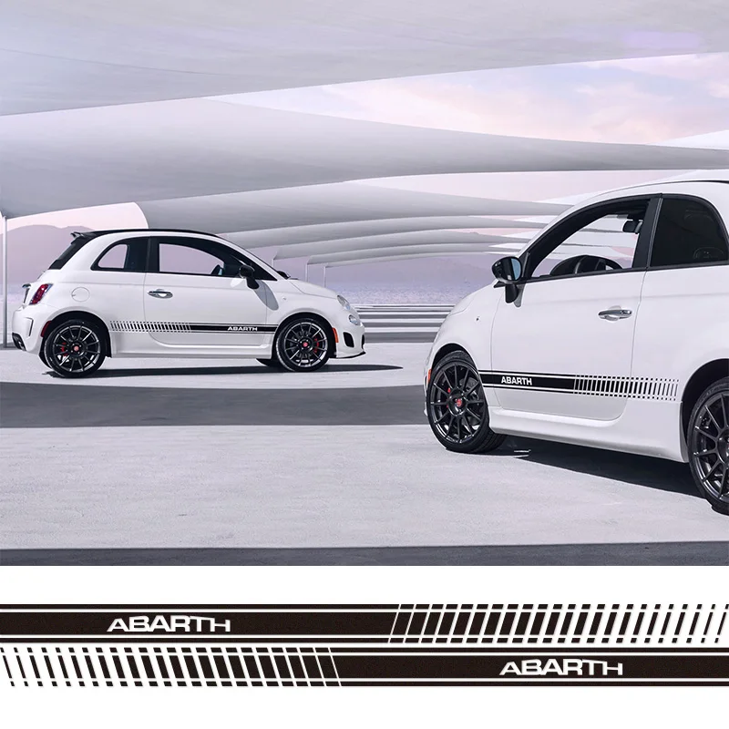 3 пары настраиваемый автомобиль ABARTH наклейки Наклейка автомобиль-Стайлинг для FIAT 500 grande punto Bravo Doblo панда ducato автомобильные аксессуары