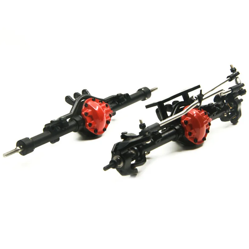 

Crawler 1:10 Accesorios Rc Crawler Parts Red black Alloy Front & Rear Axle ARB Edition Complete With box For D90 1/10 RC Crawler