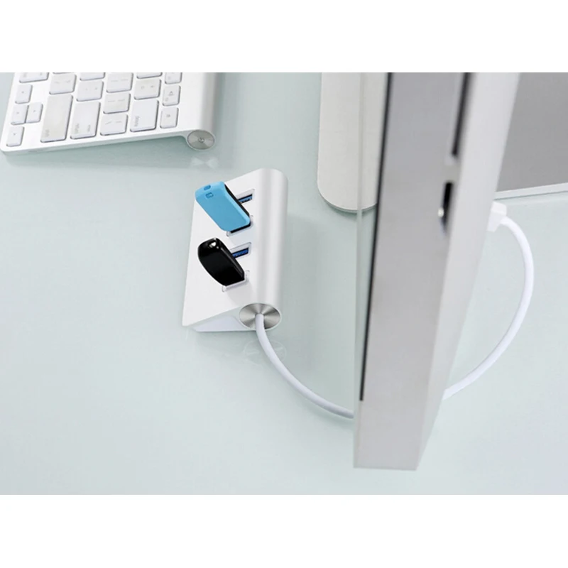 Powstro высокоскоростной адаптер 4 порта USB разветвитель адаптер USB разветвитель для Apple Macbook Air ноутбук концентратор компьютера портативный OTG концентратор