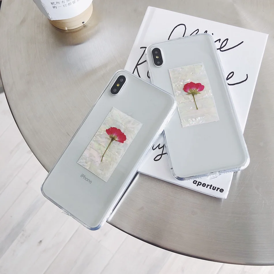 

For iPhone 7 Plus XR X XS Max Case Luxury Gold Foil Conch Shell Flower Phone Case For iPhone 8 Plus 6 6s Soft Silicone TPU Cover