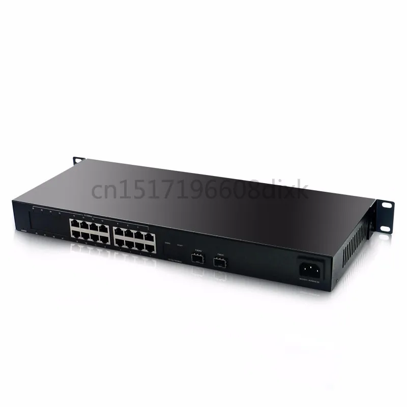 POE коммутатор 16 портовый 10/100 Мбит/с RJ45 POE порт и 2 порта Gigabit переключатель SFP 48 В POE IP камеры и беспроводной AP