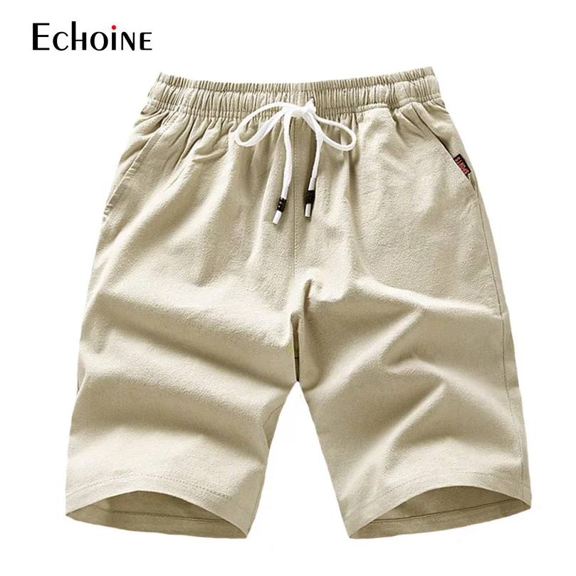 

2019 New Style Brand High Quality plus Size Men's Board Shorts Men Summer Casual work Knee Length Solid Cotton Shorts 4XL
