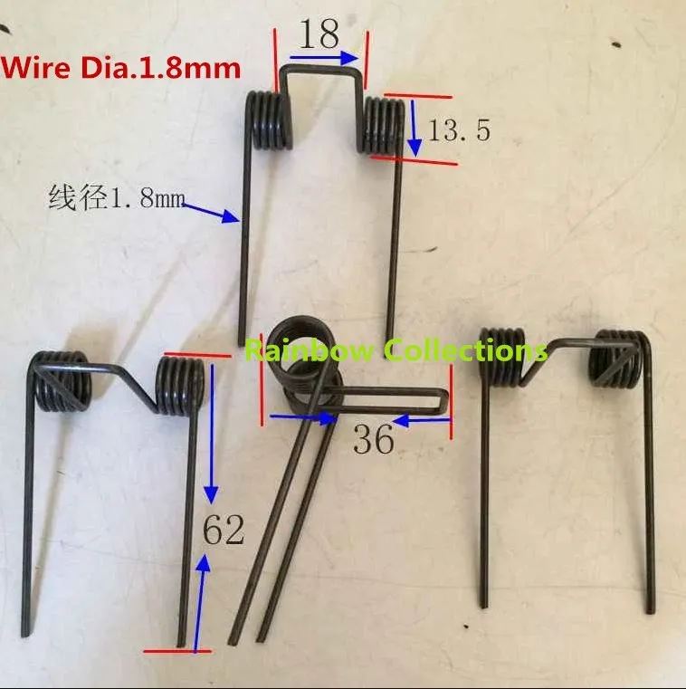 2pcs/lot Wire Dia.1.8mm Double twist spring Torsion Heteromorphic hardware part | Обустройство дома