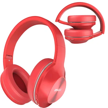 

Bingle Q5 White Universal Foldable Audio Music Smart Overhead Noise Canceling 3.5MM Wired Wireless Bluetooth Headphone Hearphone