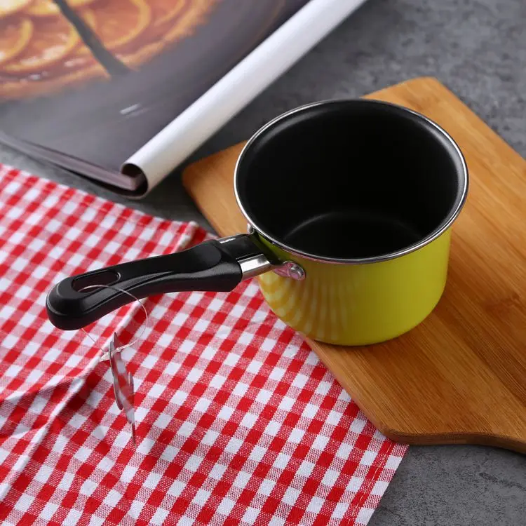 Mini Pot Pan Carbon Steel Mini Chocolate Milk Sauces Cuisine Pan Picnic Pot Gas Cooker
