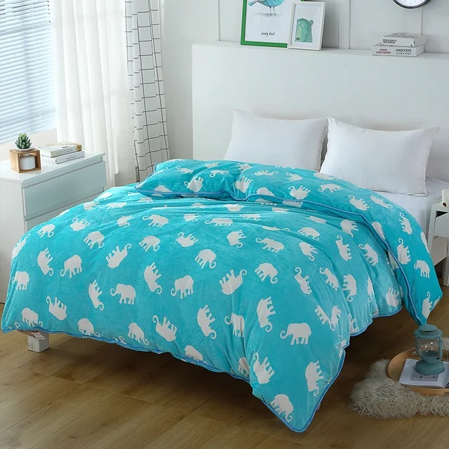Small Fresh Blue White Elephant Pattern 1 Piece Duvet Cover With Small Fresh Blue White Elephant Pattern 1 Piece Duvet Cover With Zipper Quilt Or Comforter