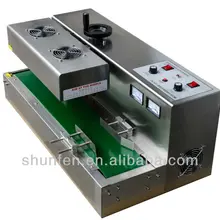 Высококачественная компактная Автоматическая Индукционная запайка алюминиевой фольги(25-110 мм, мини-конвейер