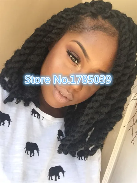 Model 2x Jumbo Twist Crochet Braid Like Havana Mambo Hair Model 2x Jumbo Twist Crochet Braid Like Havana Mambo Hair
