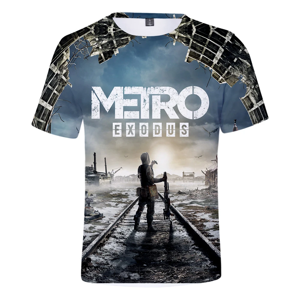 Aikooki Новое поступление Metro Exodus 3D футболка для мужчин/Женская Летняя мода Harajuku с